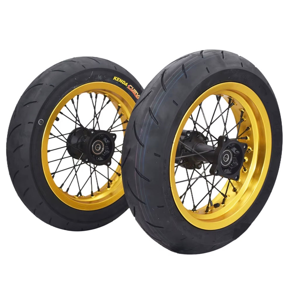 Supermoto wheel set for Heybike/strike/tasca