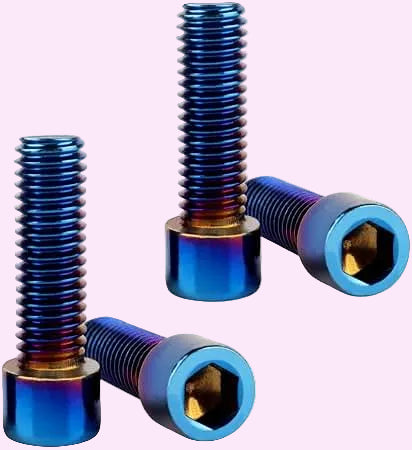 Triple clamp titanium bolts