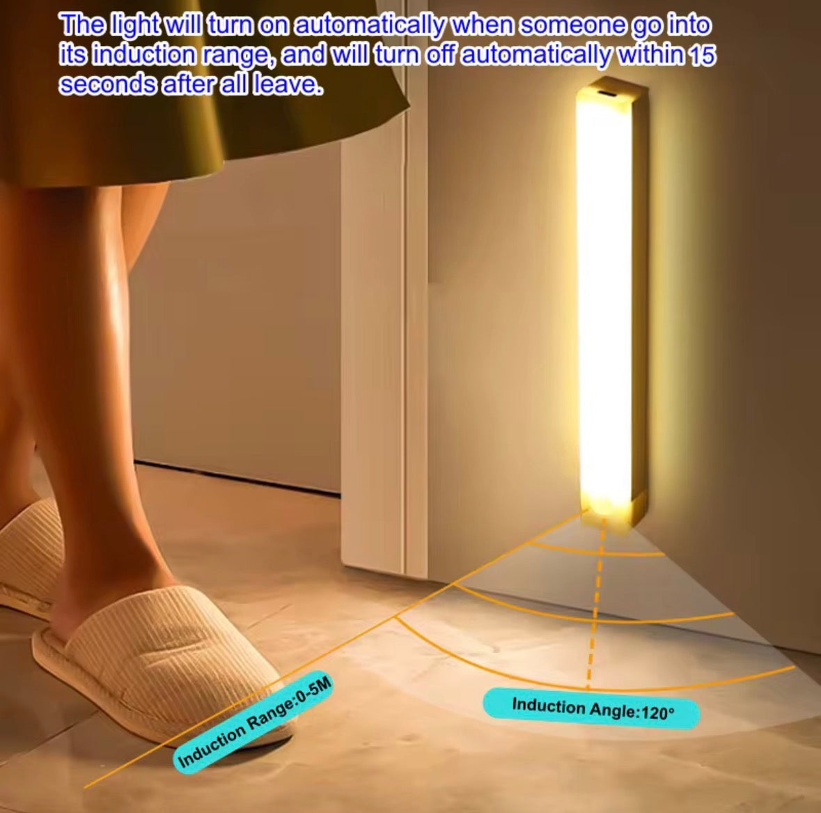 Motion sensor LED bar